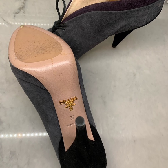 Prada Suede Booties Size 37 - Picture 2 of 3